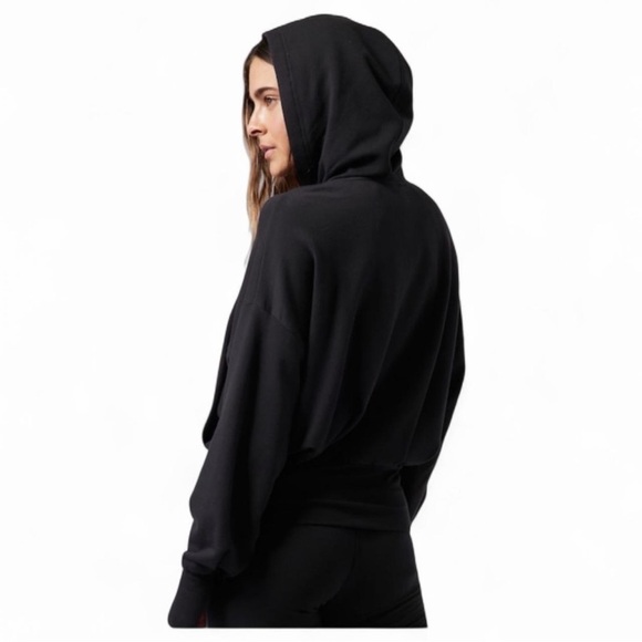 Athleta Black Zip Up Balance Sweatshirt Size L NWT - Picture 3 of 8